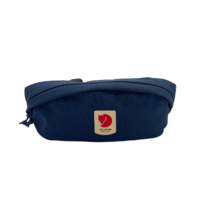 Front of Fjallraven hip pack in mountain blue