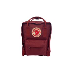 Front of Kanken Mini backpack in Ox Red