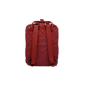 Back of Kanken Mini Backpack in Ox Red
