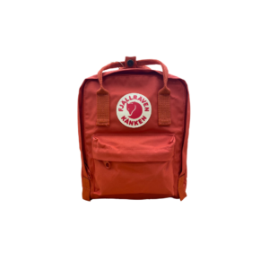 Front of Kanken Mini Backpack in Rowan Red