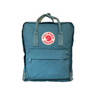 Front of Kanken backpack in Frost Green