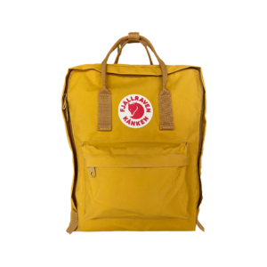Front of Kanken Backpack in the colour Ochre