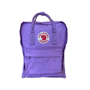Front of Kanken backpack in the colour Orchid