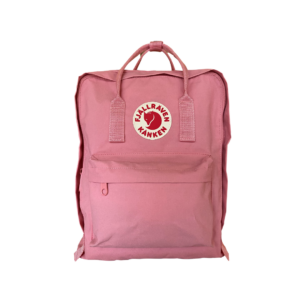 Front of Kanken backpack in the colour pink