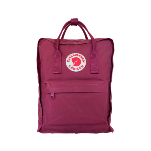Front of Kanken backpack in the colour plum