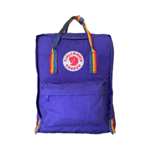 Front of Kanken backpack in the colour rainbow