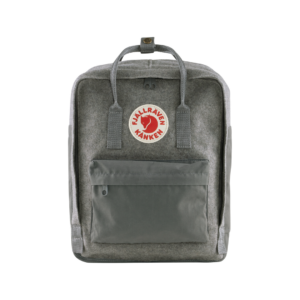 Front of the ReWool Kanken backpack in grey