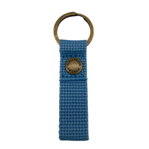 Back of key ring in air blue