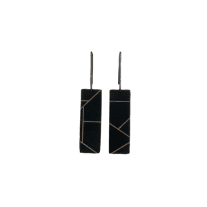 Freja earrings in dark grey