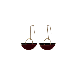 Pippa earrings in wine