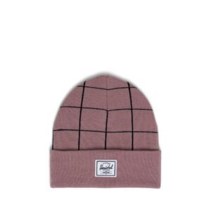 Elmer beanie in Ash Rose Windowpane