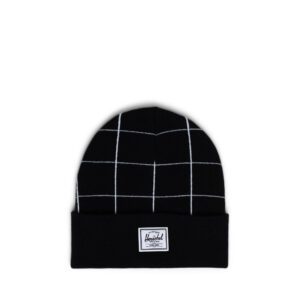 Elmer beanie in black windowpane