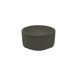 Circle concrete incense holder in natural