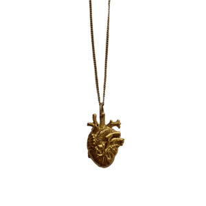 Tiny Heart Necklace, Gold