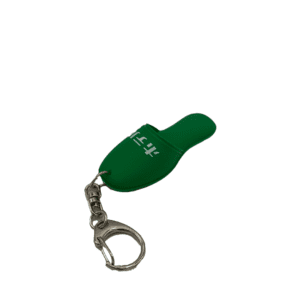 Slipper keychain, green