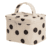 Cream and Black Polka Dot